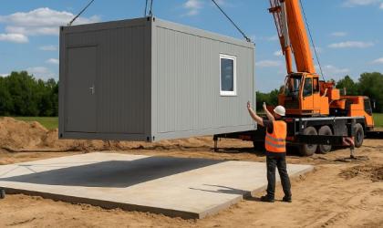 fundamenty pod kontener