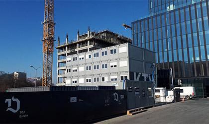 zaplecza budów kontenery