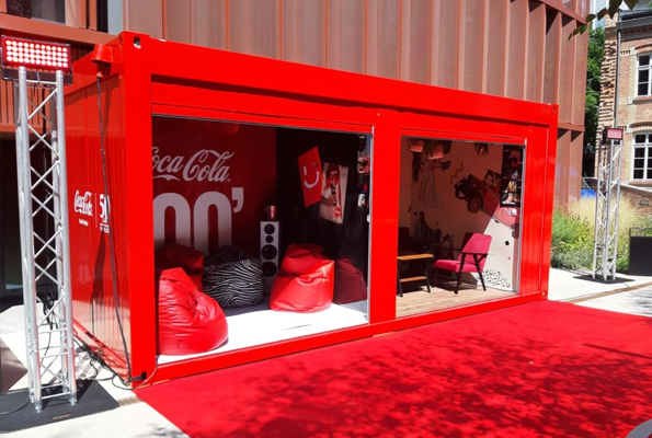 kontener modułowy dla Coca Cola